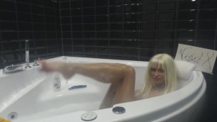 Blonde MiaMaxxx Luxury Tattooed Cover Girl is taking a bath - PornGO.com